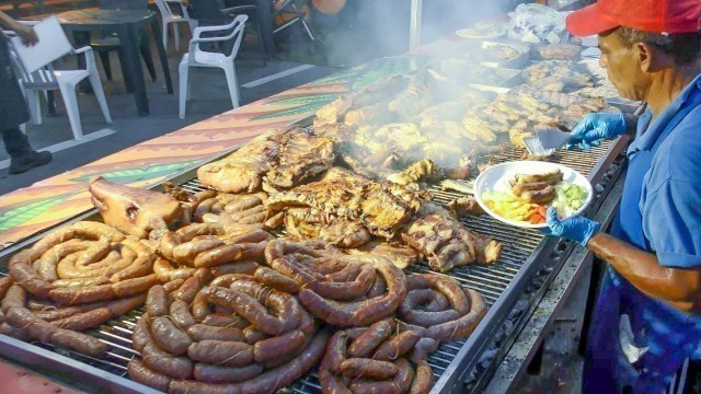 'Italy Street Food in Milano. Burgers, Sausages, Cheese, Overloaded Sandwiches, Crepes, Oyster'