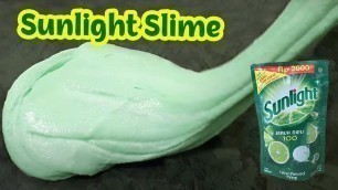 'DIY Sunlight Slime Tutorial - Dish Soap Tutorial - Sunlight Slime With Insto & Food Coloring'