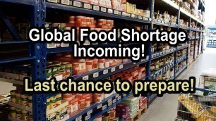 'Food Shortage WARNING - How to build a preppers pantry on a budget!'