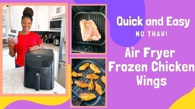 'Frozen Chicken Wings In The Air Fryer NO THAW!'