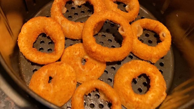 'Air Fryer Frozen Onion Rings - How To Cook Frozen Onion Rings In The Air Fryer - So Crispy, AMAZING!'