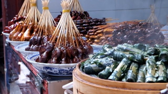 'Qibao The Ancient Town in Shanghai The Craziest Street Food | CHINA STREET FOODS'