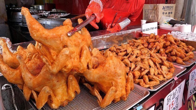 '역대급 통닭의 성지? 장날이면 하루 1톤씩 팔리는 공장 수준 치킨집 / Korean original fried chicken / Korean street food'