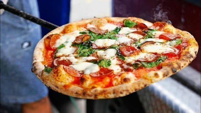 'American Street Food - ITALIAN BRICK OVEN PIZZA Pozzuoli Pizza Party NYC'