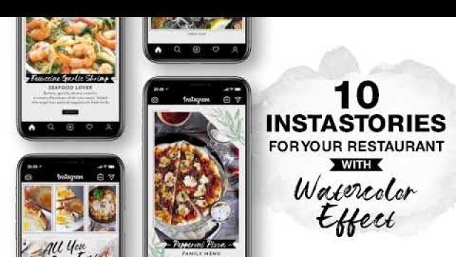 'Modern Food Menu Instagram Stories | Food Social Media Bundle'