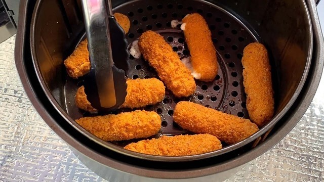 'Air Fryer Frozen Mozzarella Sticks Recipe - Crispy On The Outside, Gooey On The Inside! AMAZING!'