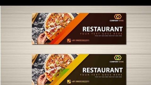 'Restaurant Banner Illustrator Tutorial'