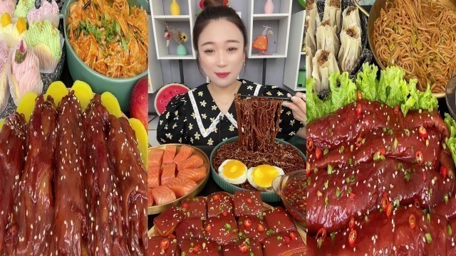 'Amazing Mukbang - China Eating Show At home - ASMR, Modern food EP103'