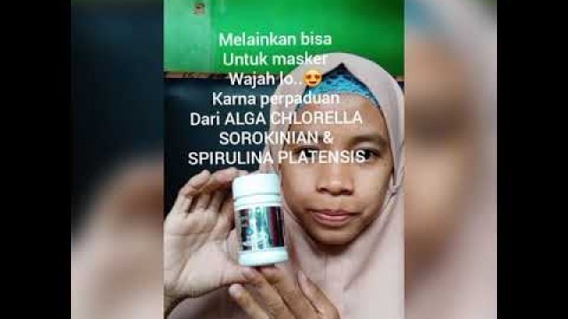 'Viral masker wajah dengan Supergreen Food suplemen tubuh'