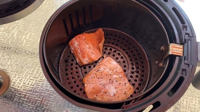 'Air Fryer Frozen Salmon Recipe | How To Cook Frozen Salmon Fillets In The Air Fryer'