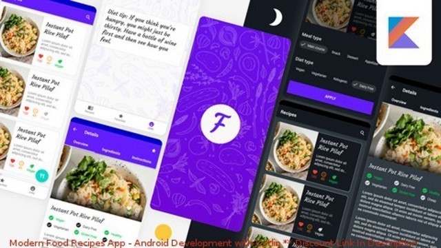 'Modern Food Recipes App - Android Development with Kotlin coupon - udemy discount'