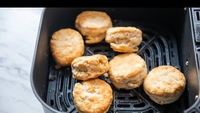 'Air Fryer Frozen Biscuits with Time & Temp'