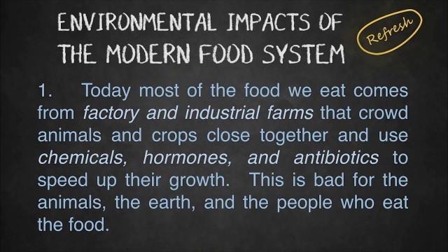 'Modern Food System Lesson REFRESH'