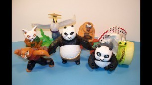 '2011 KUNG FU PANDA 2 SET of 8 McDONALD\'S HAPPY MEAL TOY\'S VIDEO REVIEW'