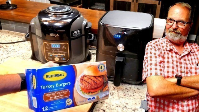 'Air Fried Turkey Burger from Frozen | Butterball | Instant Pot Vortex | Ninja Foodi | Air Fryer'