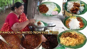 'Old Women Selling UNLIMITED Non Veg Meals | Roadside Food | #StreetFoodVideos2019 | Food Bandi'