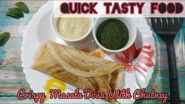 'Crispy Paper & Masala Dosa | South Indian, Restaurant Style Masala Dosa | Spicy Onion Masala Dosa'