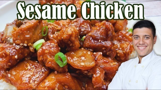 'Best Sesame Chicken Recipe [ Chinese Food | by Lounging with Lenny ]'