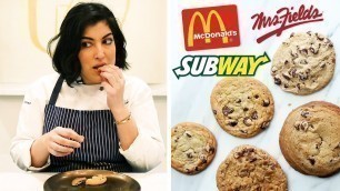 'Cookie Expert Reviews Fast Food Chocolate Chip Cookies'