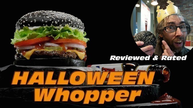 'Halloween Whopper ★ Reviewed and Rated ★ Burger King - Fast Food reviews - Black Bun Burger - UK'