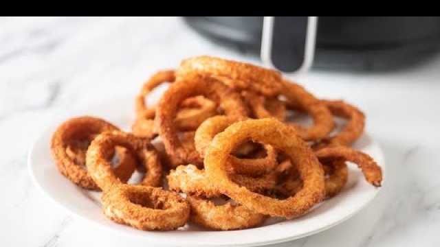 'Air Fryer Frozen Onion Rings with Time & Temp.'