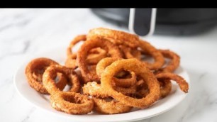 'Air Fryer Frozen Onion Rings with Time & Temp.'