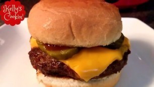 'Air Fryer Hamburger | Cheeseburger | Cooked From Frozen'