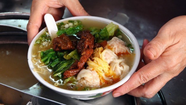 '80years macau wonton noodles / Macau street food / 80년된 마카우 완탕면'