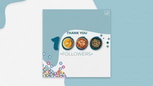 'Thank you followers Banner Design in Photoshop CC or CS6 | Designhob'