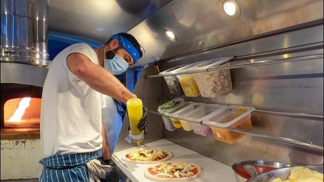 'Italian Pizza from Naples Baked on the Road. Street Food of London'