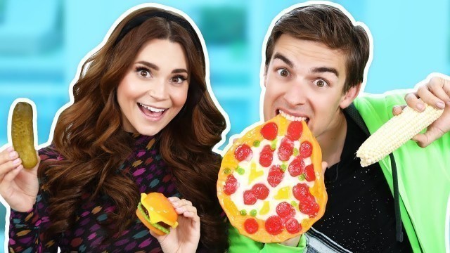 'GUMMY FOOD vs REAL FOOD!'