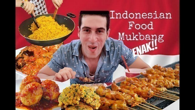 'Syrian eating INDONESIAN Food for the FIRST TIME! AMAZING FOOD Mukbang!'