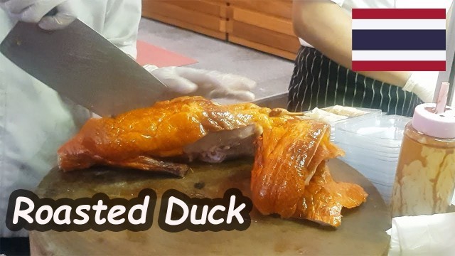 '[Roasted Duck] Bangkok street food / China town bangkok,Thailand / 태국 방콕 차이나타운 길거리음식 / 훈제 오리 고기'