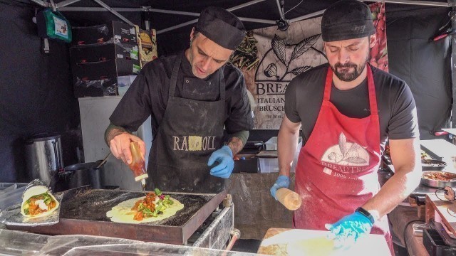 'Colourful Italian \"Piadina\" Wrap. London Street Food'