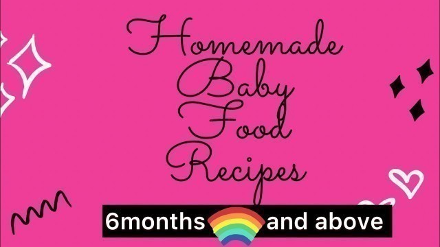 'HOW TO MAKE HEALTHY BABY FOOD RECIPES || 6MONTHS PLUS BABY || DIY01'