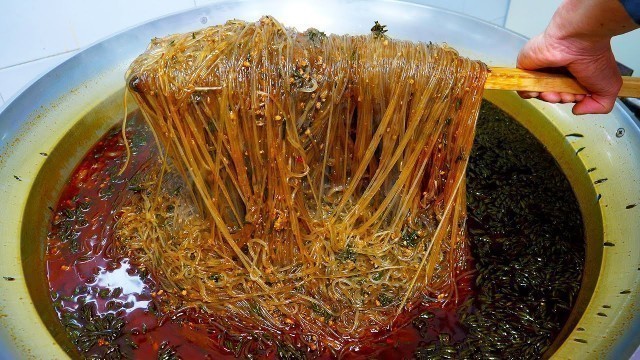 '압도적인 스케일! 제주도에서만 먹을 수 있는 매운 당면 톳 고로케 / Amazing! spicy glass noodles Sea weed Croquette'