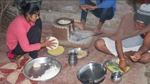 'india (Rajasthan) Village Cooking Food Makkhe Ki Roti | Indian Village Food Life | Village Life'