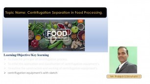 'Centrifugation Separation in Food Processing'