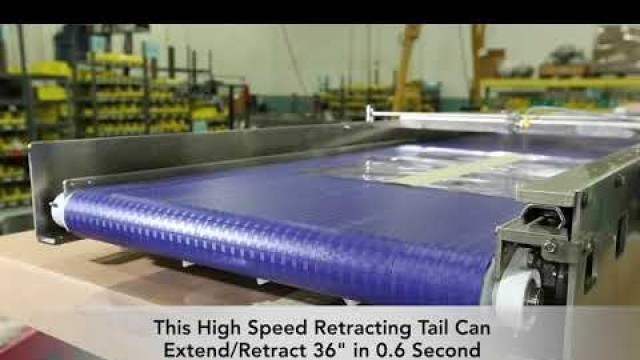 'High Speed Retractable Conveyor for Food Processing Application - Stacking Product'