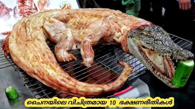 'ചൈനയിലെ വിചിത്രമായ10 ഭക്ഷണരീതികൾ | Ten Amazing Ugliest Chinese Street Food'