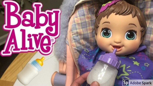 'Feeding Baby Alive Baby Grows Up Doll Real Baby Milk + Baby Alive Food'