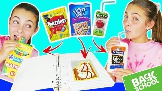 'DIY Edible School Supplies 2019 | Sneak Food Into Class | Back To School'