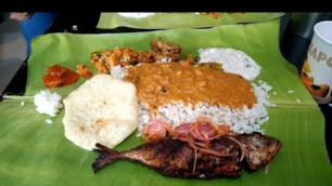 'Eating  Cheapest South Indian Fish Thali Rs 90/FishThali only Rs 90 in Bengaluru/South India'