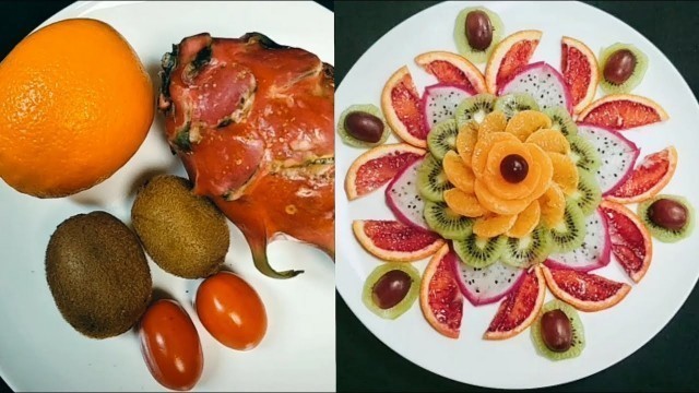 '12 Creative Food Art Ideas Thaitrick |  How to cut dragon fruit easily | New idea food'