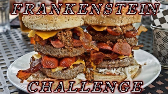 'LUXE BURGER FRANKENSTEIN CHALLENGE | MAN VS FOOD'