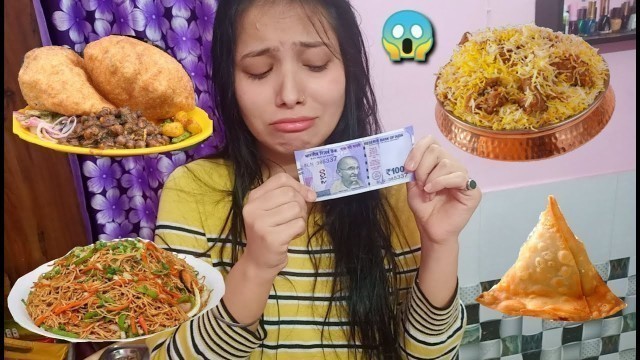 'Living on 100rs. For 24 Hours | Food Challenge | Trending Food Challenges | Foodie JD'