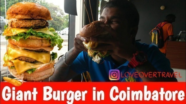 'Best Burger Shop in Coimbatore - Burger Ka Baap - Love Over Travel - Man VS Food'