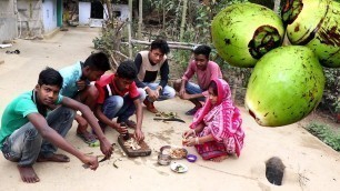 'Dab Makha Yummy & Tasty Indian Village Food Recipe | Coconut Shell Recipe | Unique Food Ideas'