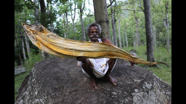 'New!!! 6 Feet DRY FISH Fried Rice Prepared by my Daddy Arumugam / Village food factory'