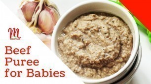 'HOW TO MAKE BEEF PUREE FOR BABIES'